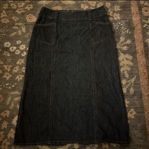 Vintage Style and Co Jean Midi Skirt (Size 12)